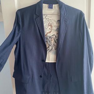 Zara men’s navy blue blazer